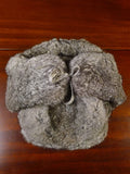 23/0901 immaculate vintage grey rabbit fur hat 56 cms