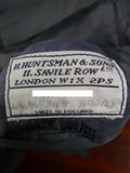 26/1062 immaculate 1996 huntsman savile row bespoke grey worsted d/b suit 43 extra long