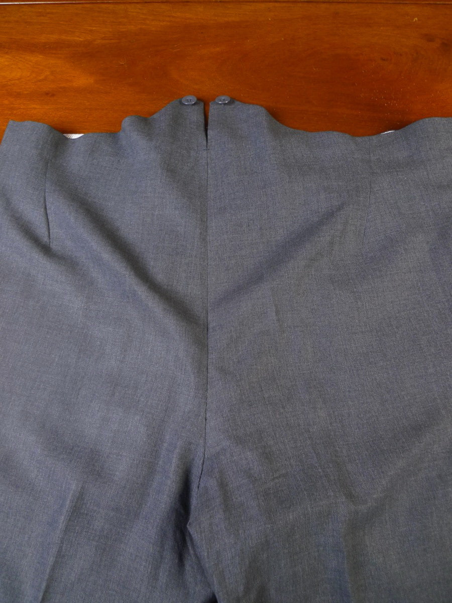 26/1062 immaculate 1996 huntsman savile row bespoke grey worsted d/b suit 43 extra long