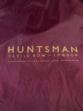 23/0936 immaculate huntsman savile row burgundy woven plastic suit bag carrier