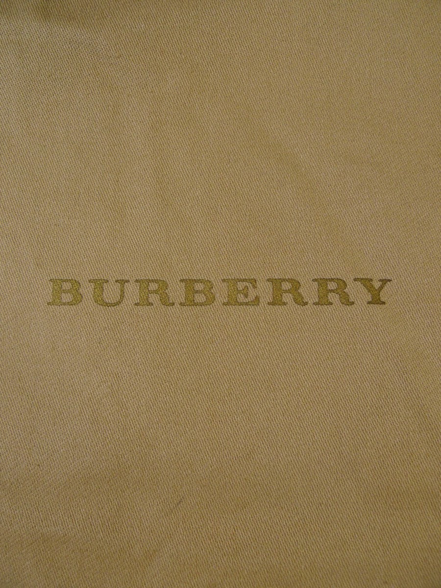 23/0938 immaculate woven cotton tan burberry shoe pair boot bag