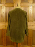 24/0053 near immaculate vintage invertere green corduroy field shooting coat w/ ghillie collar 42