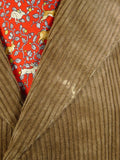 24/0047 immaculate henry rose savile row bespoke fawn corduroy waistcoat & trouser 41-42 short to regular
