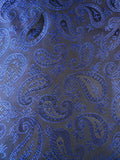 24/0136 immaculate blue paisley pattern silk SCARF