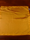 24/0066 immaculate vintage hackett gold crown pattern silk pocket square