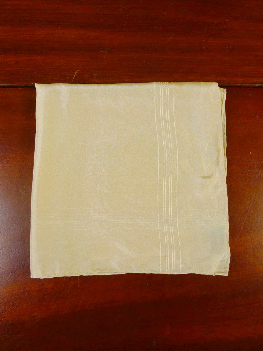 24/0117 immaculate ede & revenscroft beige 100% silk pocket square