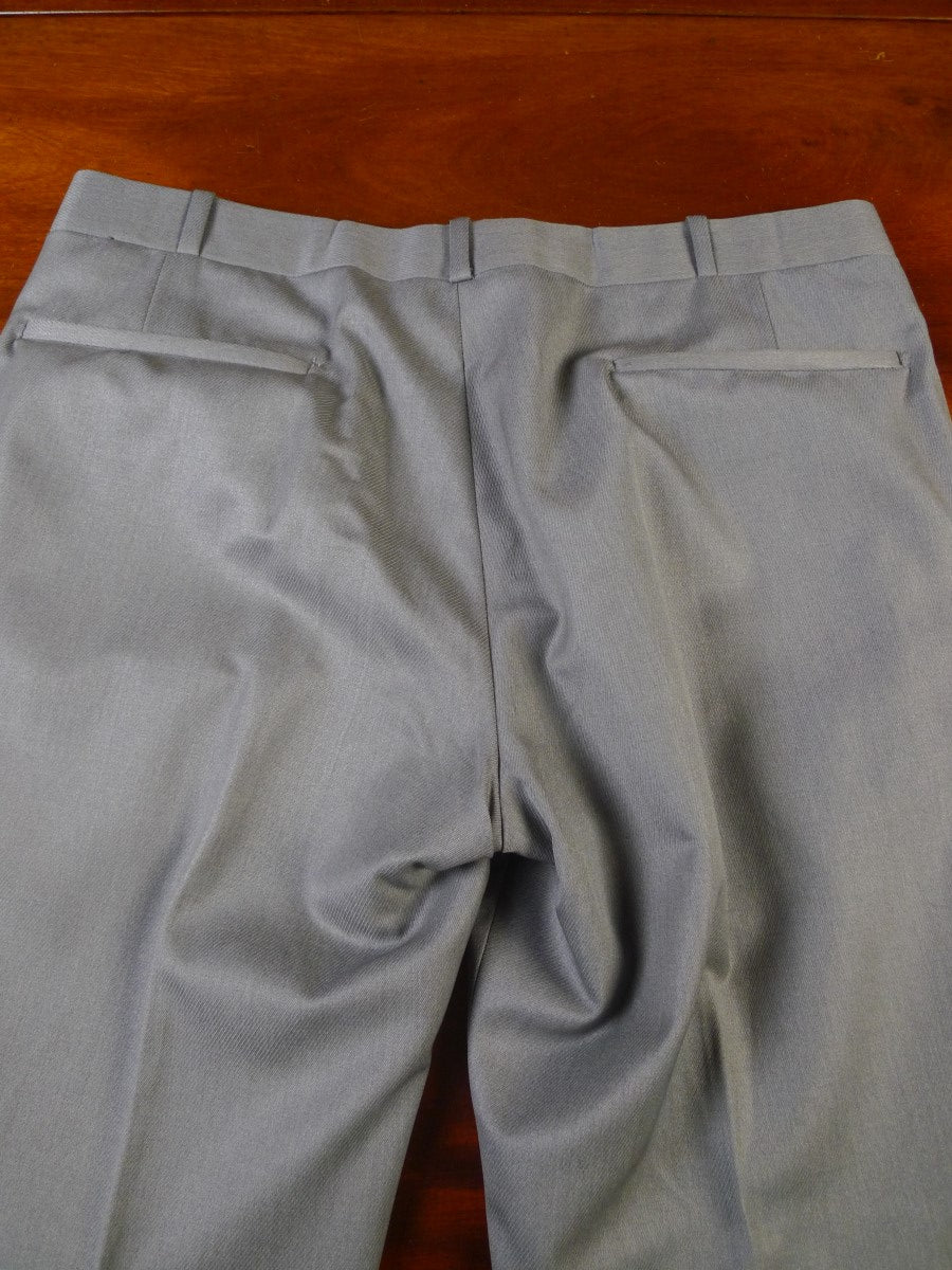 24/0079 vintage davies & son savile row bespoke heavyweight grey cavalry twill trouser 36