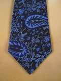 24/0098 immaculate turnbull & asser blue paisley pattern 100% silk tie
