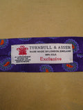 24/0101 immaculate turnbull & asser purple bronze paisley pattern 100% silk tie