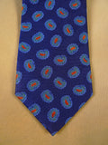24/0100 immaculate turnbull & asser blue paisley pattern 100% silk tie