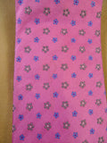 24/0099 turnbull & asser pink floral pattern 100% silk tie