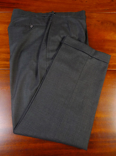 24/0203 vintage bespoke tailored grey worsted trouser 38