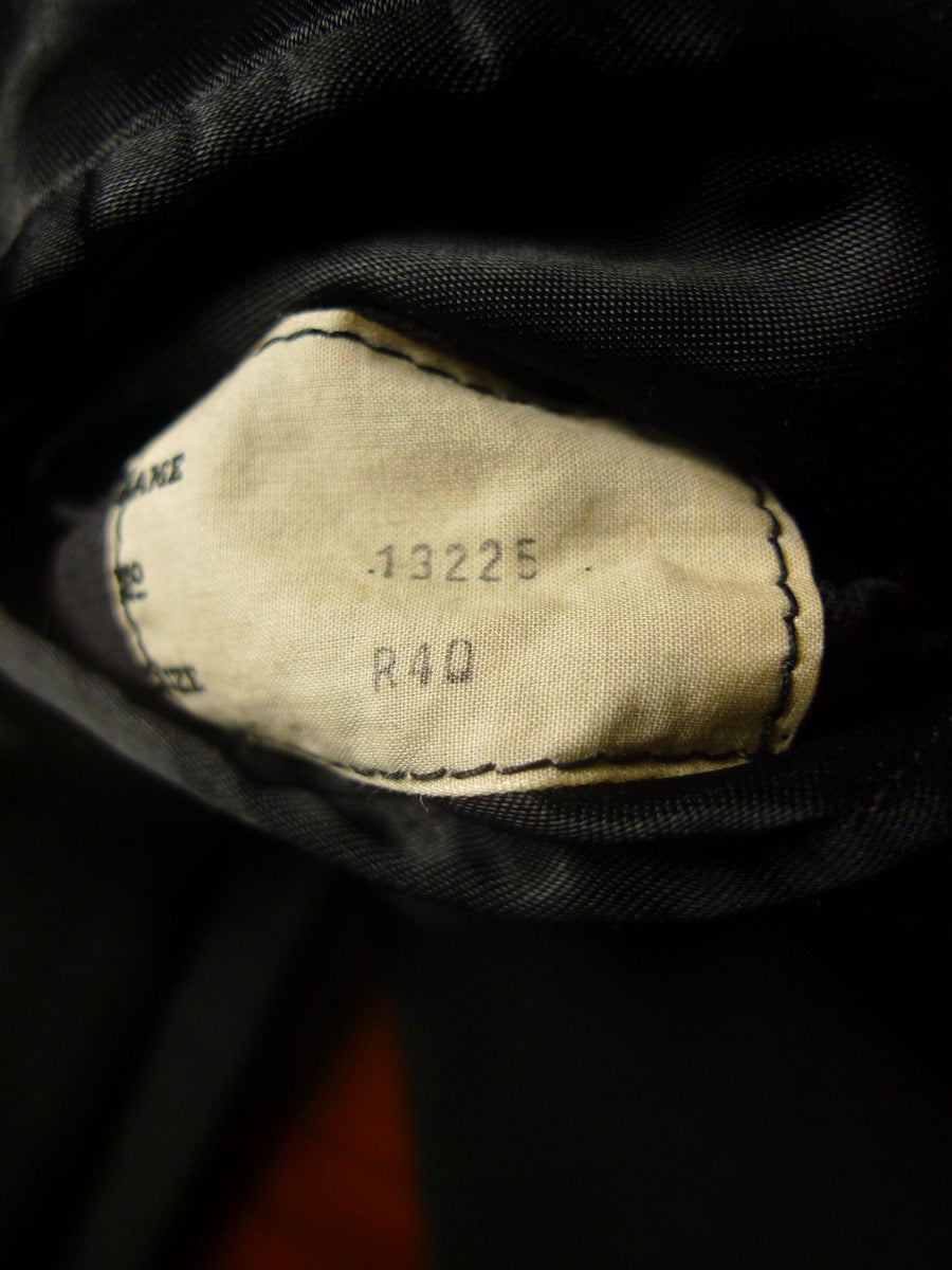 24/0161 heavyweight 1950s vintage charcoal grey heavyweight textured wool overcoat 39-40 regular