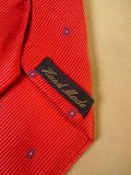 24/0175 immaculate handmade red floral design 100% silk tie