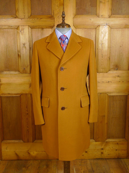 24/0159 immaculate vintage aquascutum tobacco brown heavyweight wool overcoat 41-42 regular