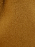 24/0155 vintage crombie wool tan tobacco brown overcoat w/ satin linings 41-42