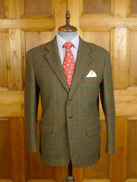 24/0183 vintage glen check tweed sports jacket blazer 41 regular