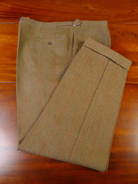 24/0185 vintage savile row bespoke heavyweight tweed high-rise country trouser 35-39