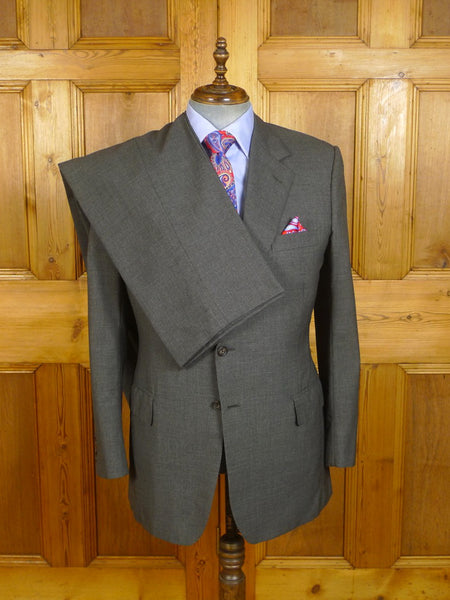 24/0255 near immaculate vintage davies & sons savile row bespoke grey worsted suit 41-42 regular