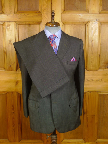24/0259 vintage 1975 savile row bespoke heavyweight worsted nailhead weave suit for restoration 39 regular