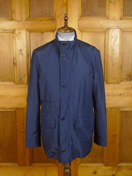 24/0296 new old stock william & son london lightweight blue poly raincoat mac (rrp £400) 42-44