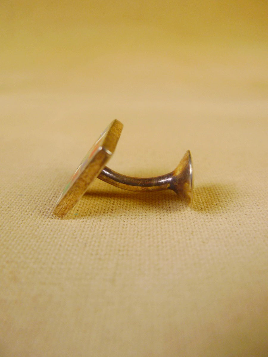 24/0383rpb turnbull & asser red pink blue chequerboard design cufflinks