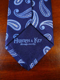 040411 New Hilditch & keys crimson geometric pattern 100% silk tie