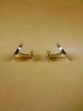 24/0394a burberry silver / lilac lattice design cufflinks