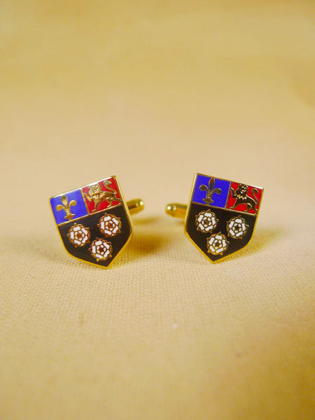 18/1325 brand new benson and clegg 'king's college cambridge' university t-bar cufflinks rrp £70 (esc015)