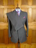 24/0447 vintage 1983 ward & kruger savile row bespoke heavyweight grey worsted suit 42 long