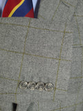 24/0450 immaculate vintage pure cashmere grey wp check sports jacket blazer 46 regular