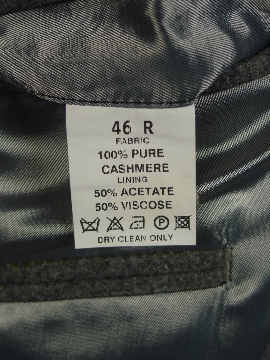 24/0450 immaculate vintage pure cashmere grey wp check sports jacket blazer 46 regular
