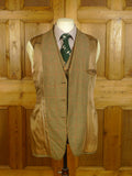 24/0449 wonderful vintage british bespoke tailored heavyweight gun check 3-piece tweed country suit 38 regular