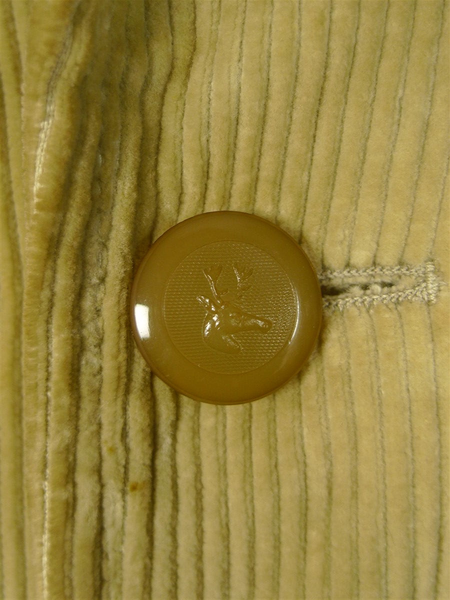 24/0480 vintage invertere 'the squire' corduroy / suede shooting jacket coat 38-40