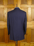 25/1062 immaculate 2019 kent haste lachter savile row bespoke navy blue worsted 7 mohair blazer w/ services buttons 49 regular