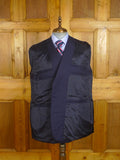 25/1062 immaculate 2019 kent haste lachter savile row bespoke navy blue worsted 7 mohair blazer w/ services buttons 49 regular