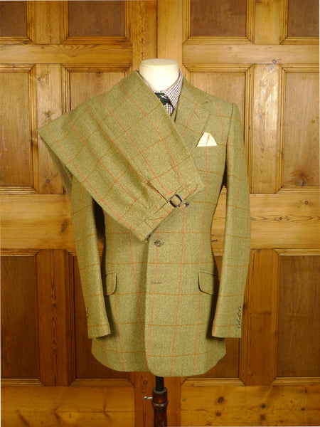 Veste Rayée Vintage John G Hardy Of London - Taille 44R, Laine Violet/kaki, Années 80