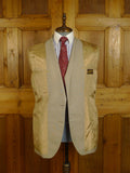 24/1029 wonderful 1973 vintage cyril a castle savile row conduit st bespoke beige mohair & worsted suit w/ stunning detailing 42 regular