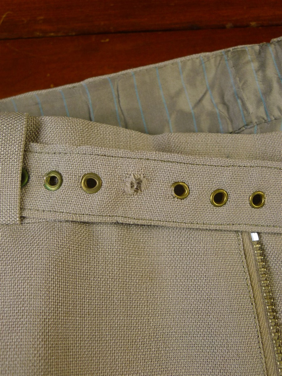 24/1029 wonderful 1973 vintage cyril a castle savile row conduit st bespoke beige mohair & worsted suit w/ stunning detailing 42 regular