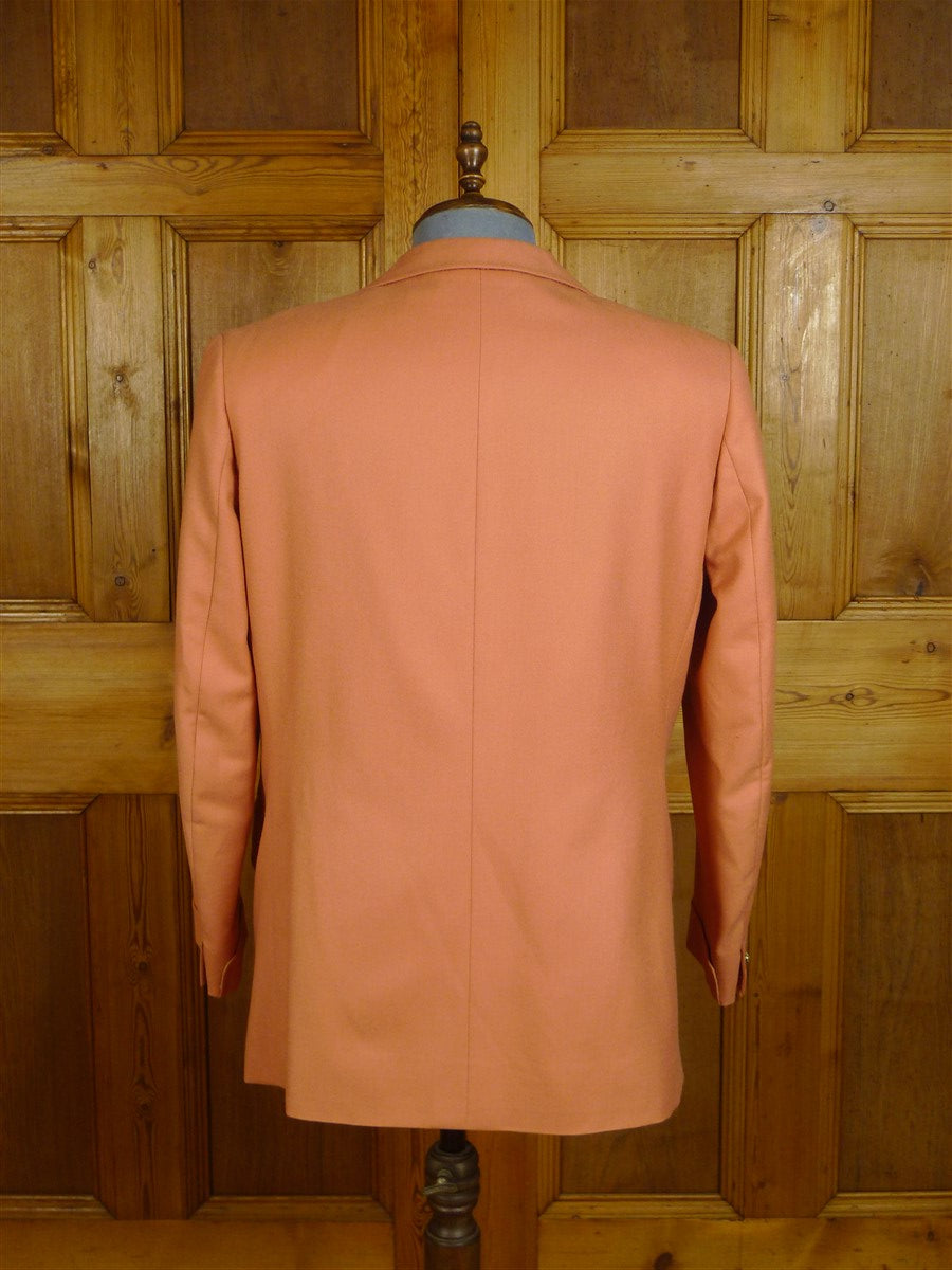 24/1045 wonderful 1976 vintage cyril a castle savile row conduit st bespoke peach wool blazer w/ beautiful detailing 44 short to regular