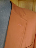 24/1045 wonderful 1976 vintage cyril a castle savile row conduit st bespoke peach wool blazer w/ beautiful detailing 44 short to regular