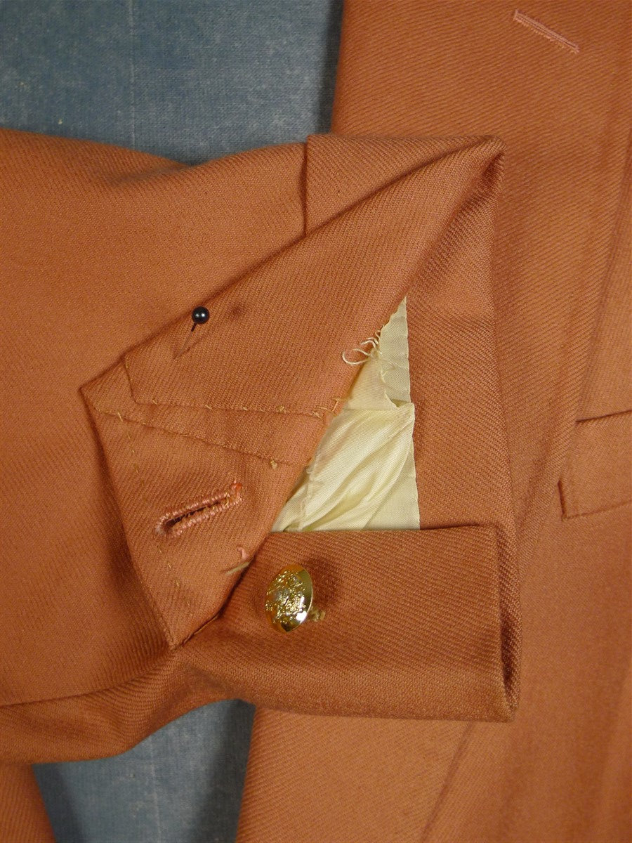 24/1045 wonderful 1976 vintage cyril a castle savile row conduit st bespoke peach wool blazer w/ beautiful detailing 44 short to regular