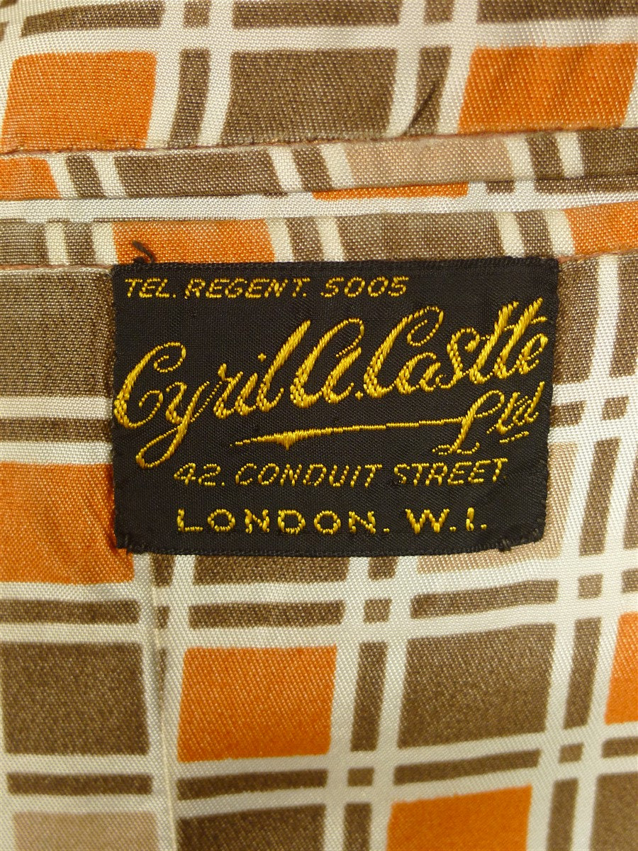 24/1045 wonderful 1976 vintage cyril a castle savile row conduit st bespoke peach wool blazer w/ beautiful detailing 44 short to regular