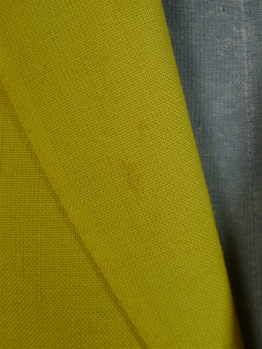 24/1046 wonderful 1983 vintage cyril a castle savile row conduit st bespoke yellow linen silk blazer w/ beautiful detailing 43 short to regular
