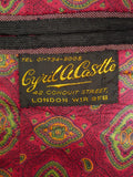 25/0003 wonderful 1973 vintage cyril a castle conduit st savile row bespoke mohair suit w/ paisley linings 42 short to regular