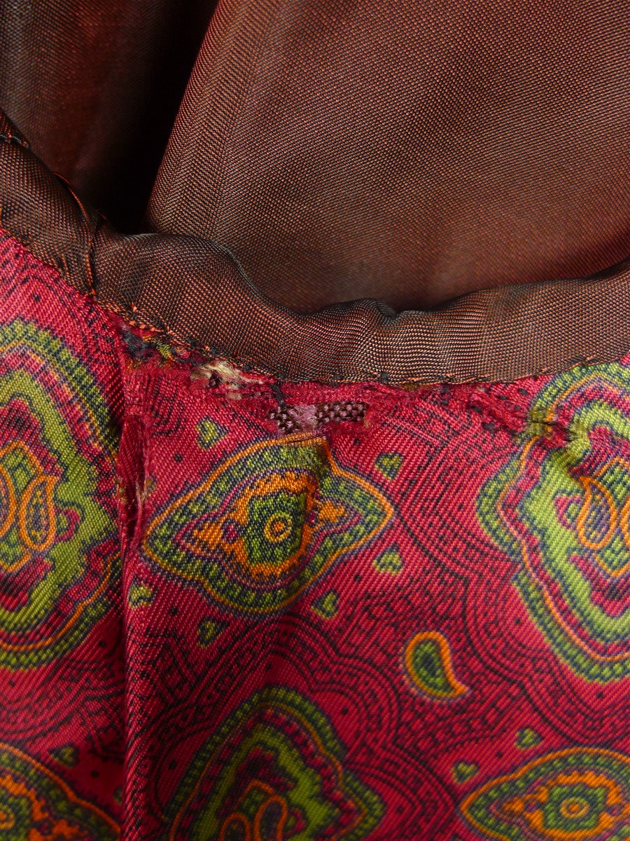 25/0003 wonderful 1973 vintage cyril a castle conduit st savile row bespoke mohair suit w/ paisley linings 42 short to regular
