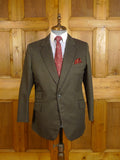 24/1074 wonderful 1974 cyril a castle savile row conduit st brown heavyweight brown worsted suit w/ dandy linings 43 short to regular