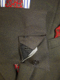 24/1074 wonderful 1974 cyril a castle savile row conduit st brown heavyweight brown worsted suit w/ dandy linings 43 short to regular