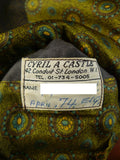 24/1074 wonderful 1974 cyril a castle savile row conduit st brown heavyweight brown worsted suit w/ dandy linings 43 short to regular