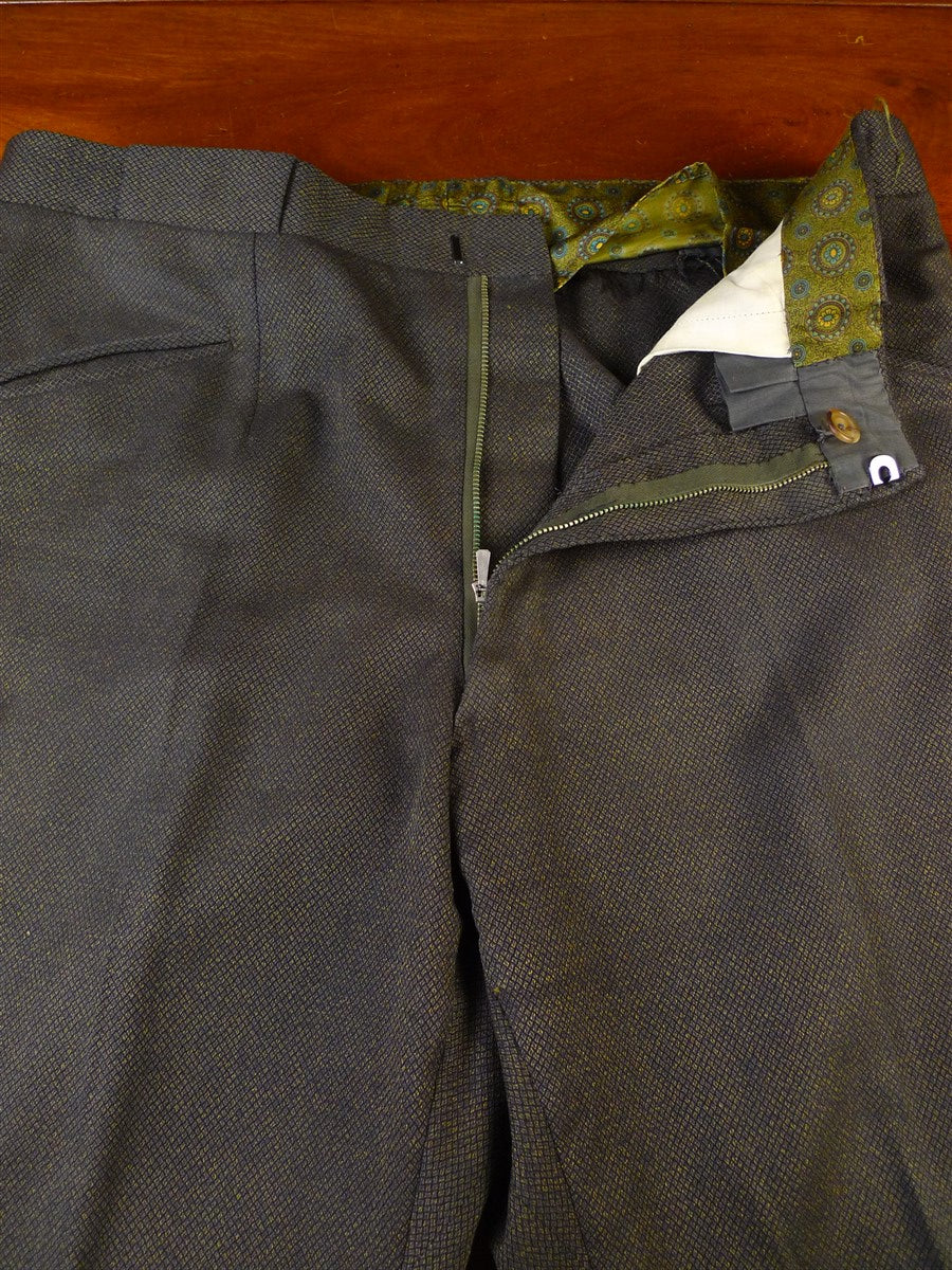 24/1074 wonderful 1974 cyril a castle savile row conduit st brown heavyweight brown worsted suit w/ dandy linings 43 short to regular